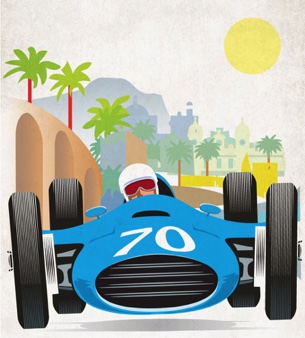 Classic Grand Prix Car Poster
Homage