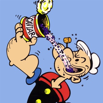 Popeye image created with permission for JVC poster